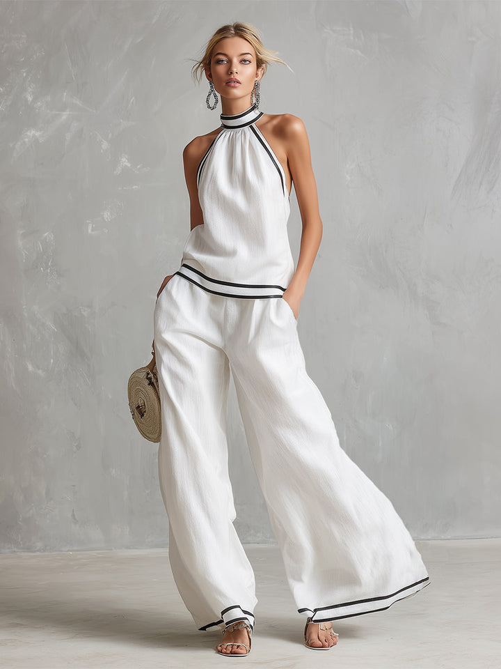 Kalina – minimalistyczny zestaw halter elegancki