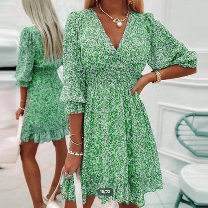 Thessaly™ Elegancka Sukienka Maxi w Kwiaty