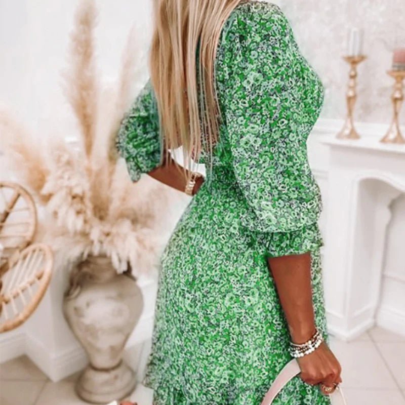 Thessaly™ Elegancka Sukienka Maxi w Kwiaty