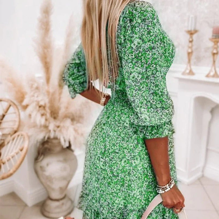 Thessaly™ Elegancka Sukienka Maxi w Kwiaty