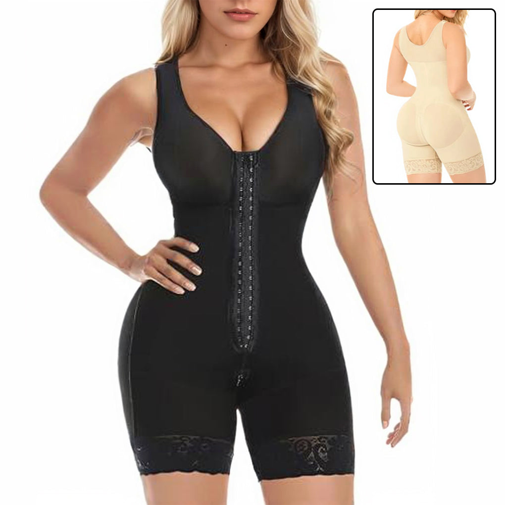 Lillian's House - Full Body Shapewear Bodysuit with Zipper Crotch