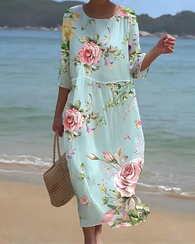 Verity™ Sukienka Maxi Sunset Bloom