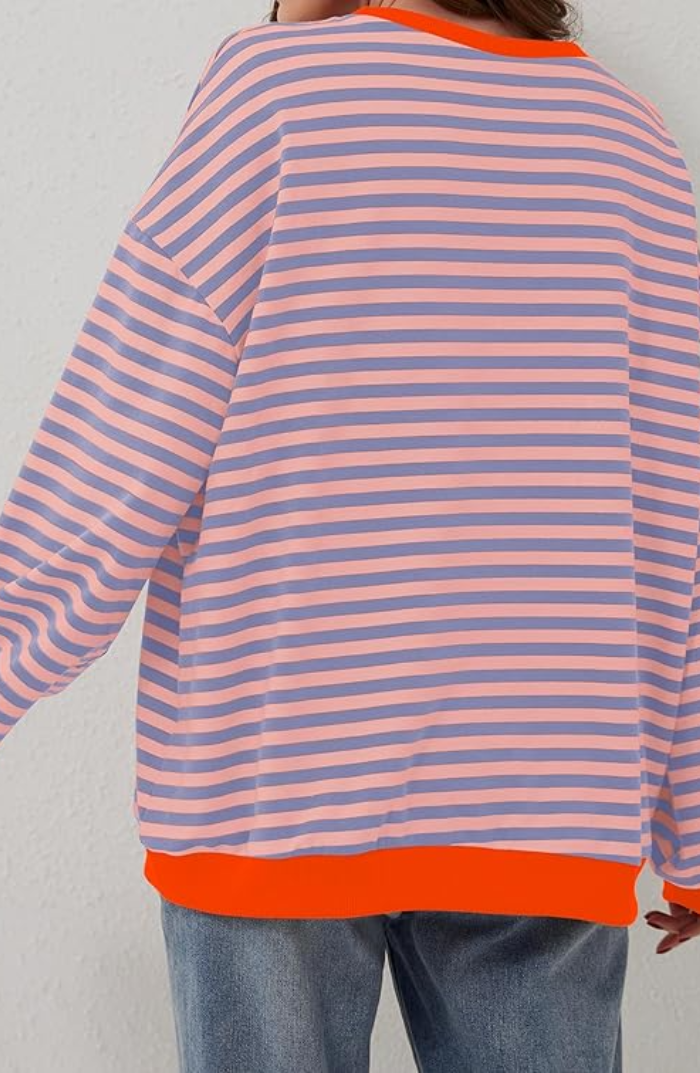 Mana | Pasiasty Oversize'owy Sweter
