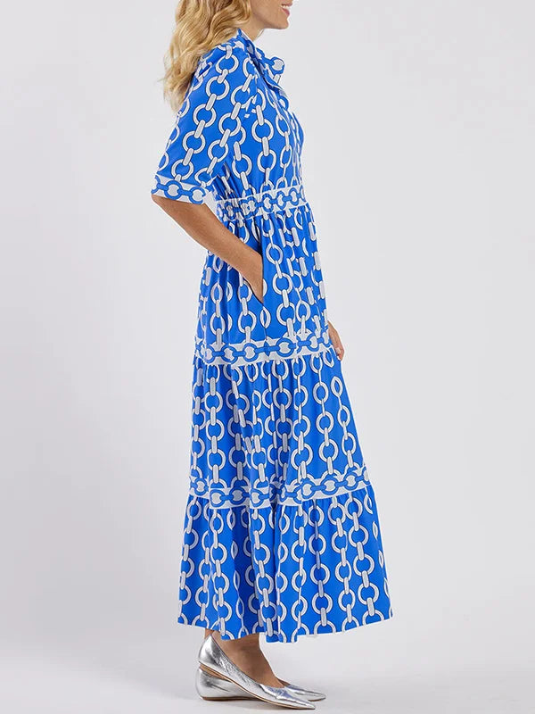 HAZEL | Midi Dress with Chain Design