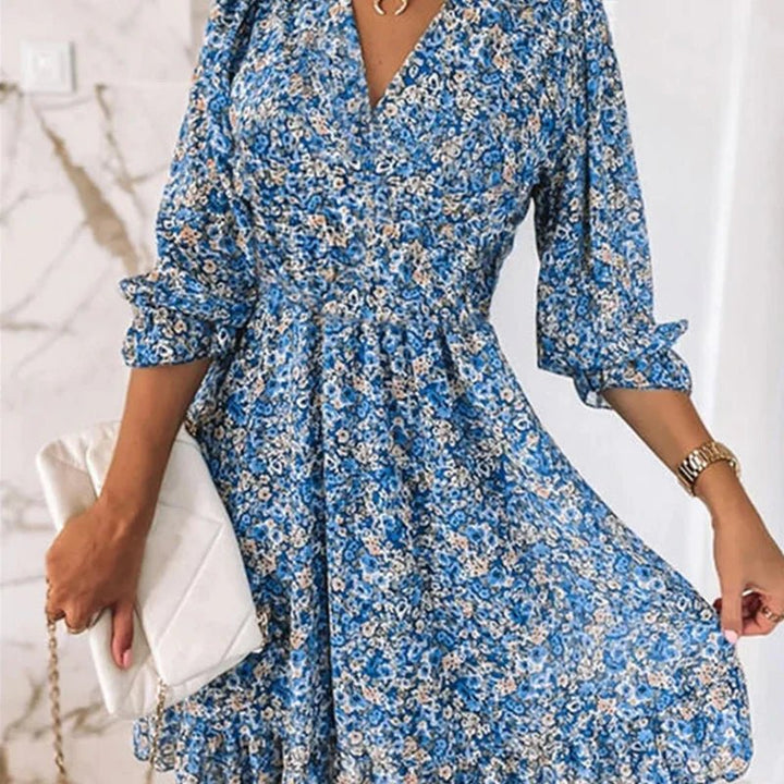 Thessaly™ Elegancka Sukienka Maxi w Kwiaty