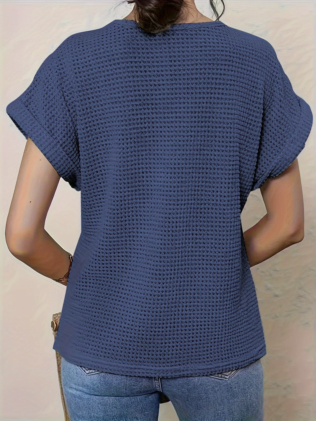 Fioletowy | Sweter Dzianinowy z Detalami