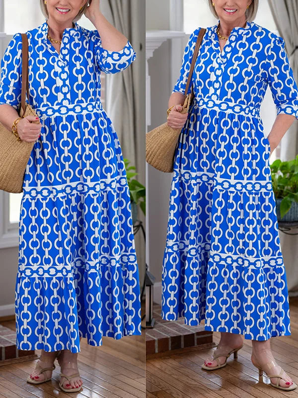 HAZEL | Midi Dress with Chain Design