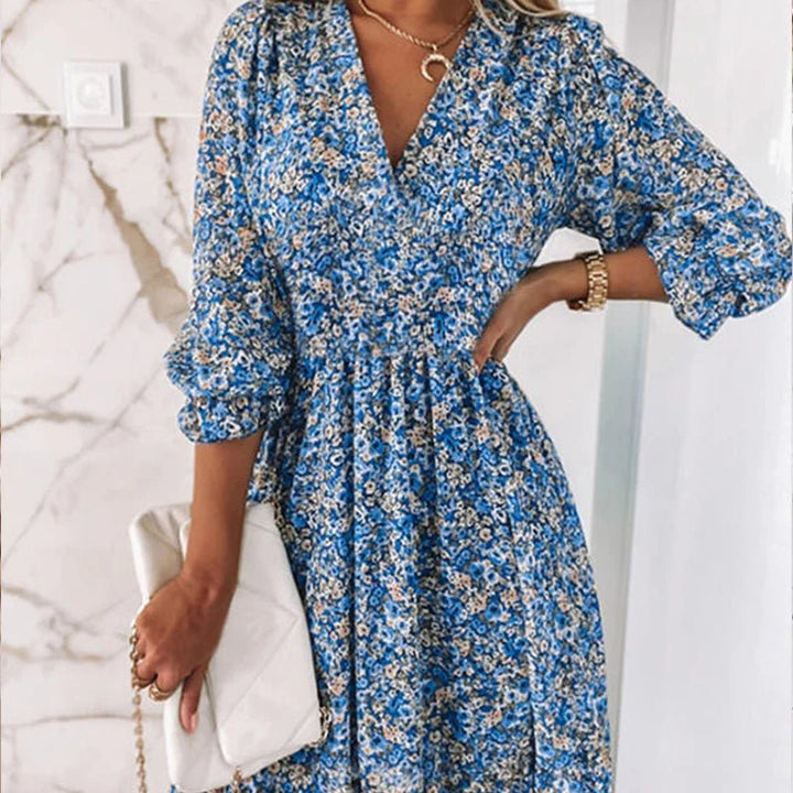 Thessaly™ Elegancka Sukienka Maxi w Kwiaty