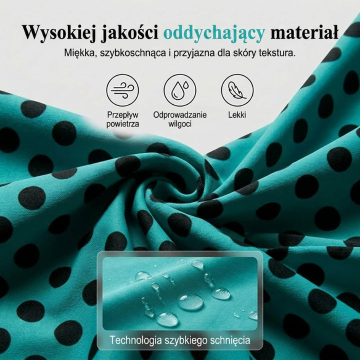 Stella — Dwuczęściowy Kostium Kąpielowy w Grochy