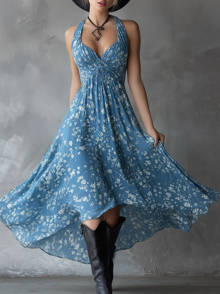 Elmira – sukienka maxi w kwiaty