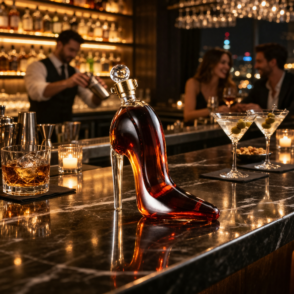 Elegancka Karafka do Whisky - Edycja na Wysokim Obcasie