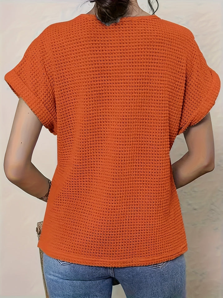 Fioletowy | Sweter Dzianinowy z Detalami