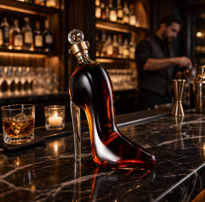Elegancka Karafka do Whisky - Edycja na Wysokim Obcasie