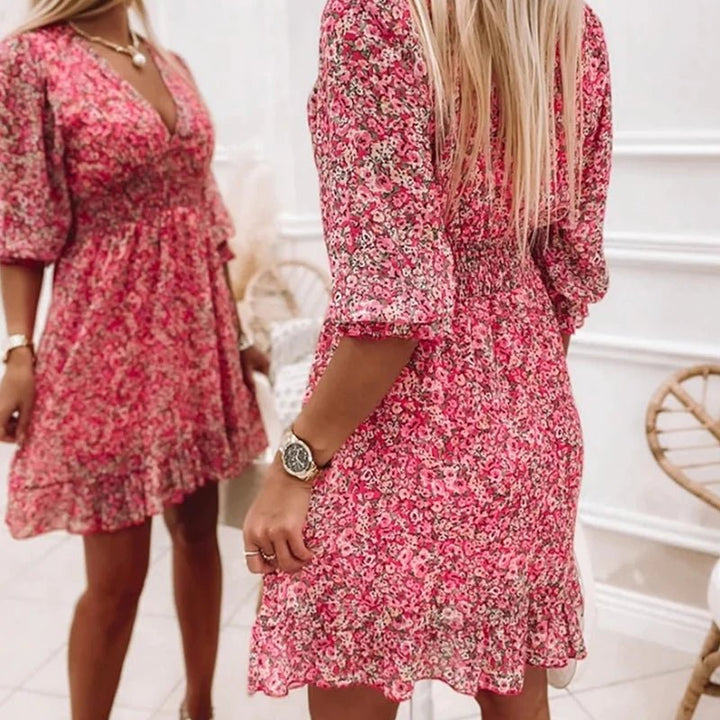 Thessaly™ Elegancka Sukienka Maxi w Kwiaty