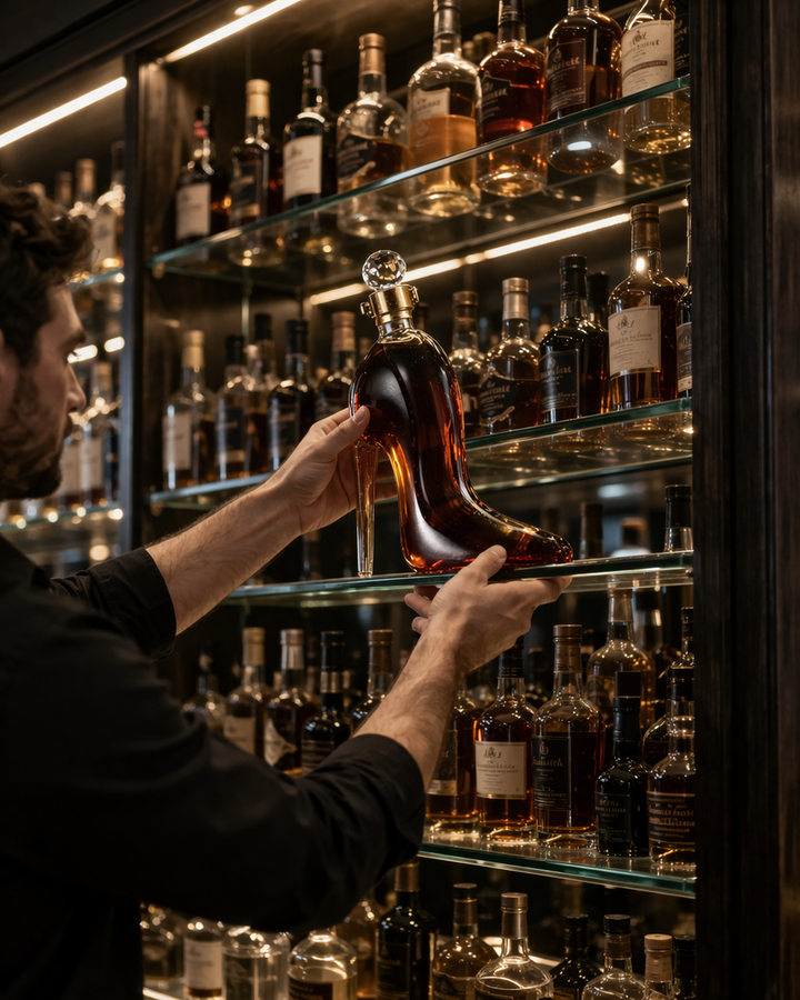 Elegancka Karafka do Whisky - Edycja na Wysokim Obcasie