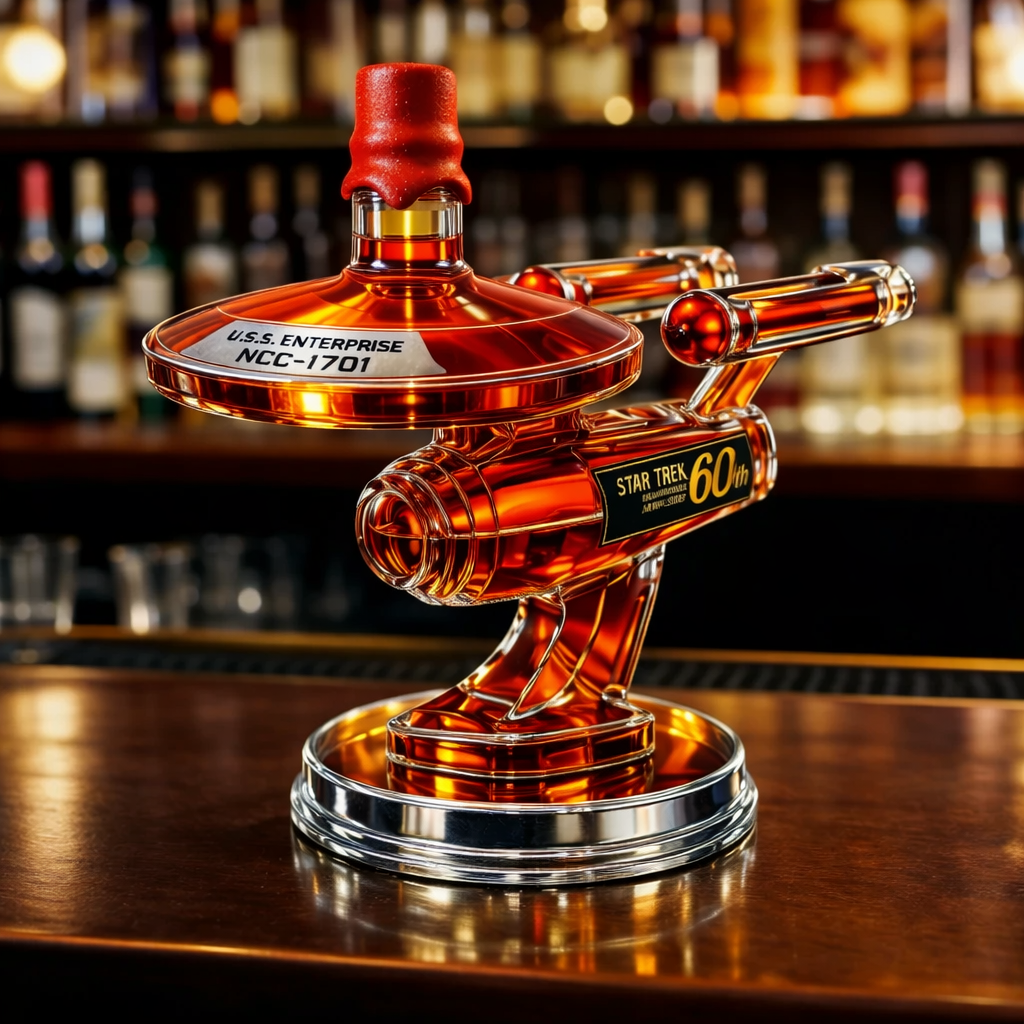 60th Anniversary USS Enterprise - Whiskey Decanter