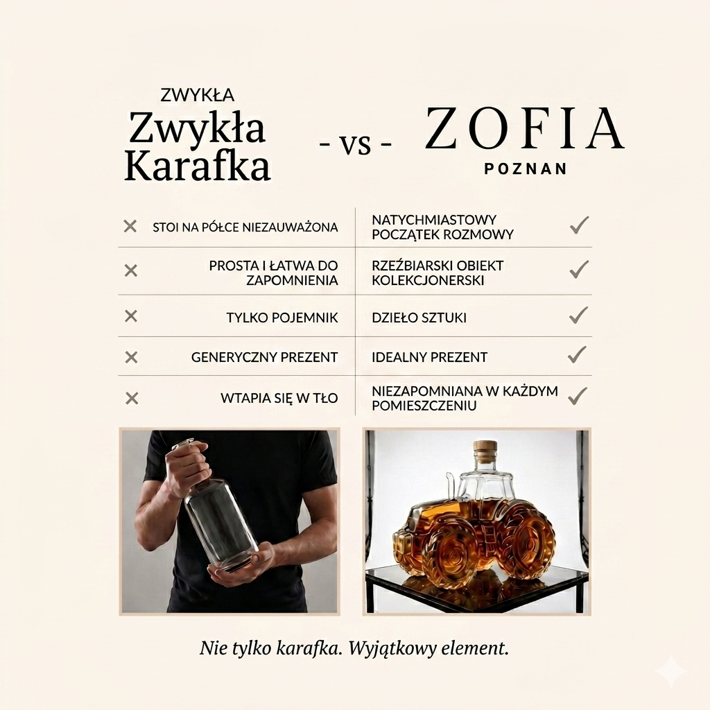 Specjalna Edycja Traktora - Karafka do Whisky