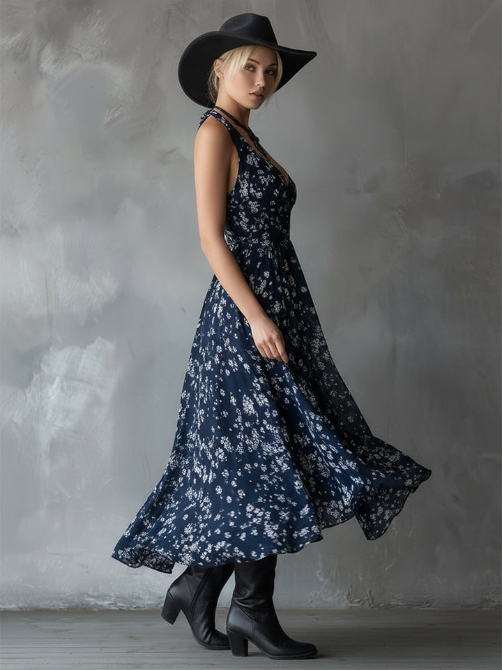 Elmira – sukienka maxi w kwiaty