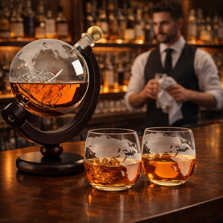 Mapa Świata - Karafka do Whisky Edycja Limitowana