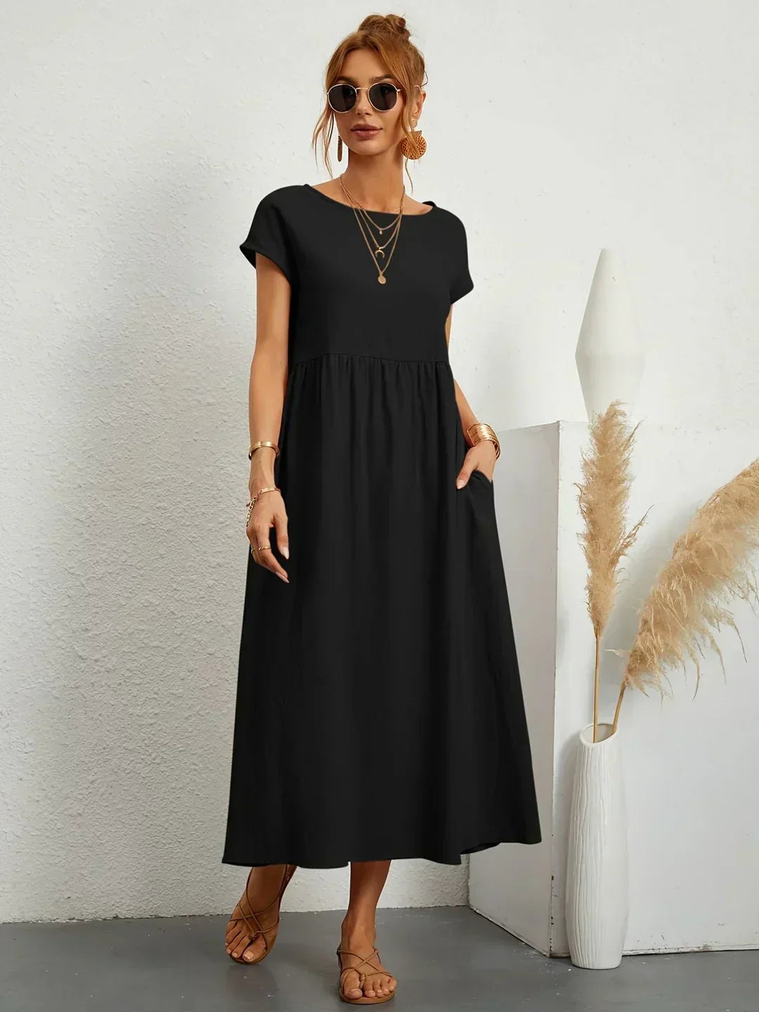 Ursina™ Płynna Sukienka Midi