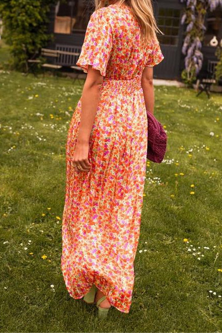 Natalie | Stylowa, wzorzysta sukienka maxi