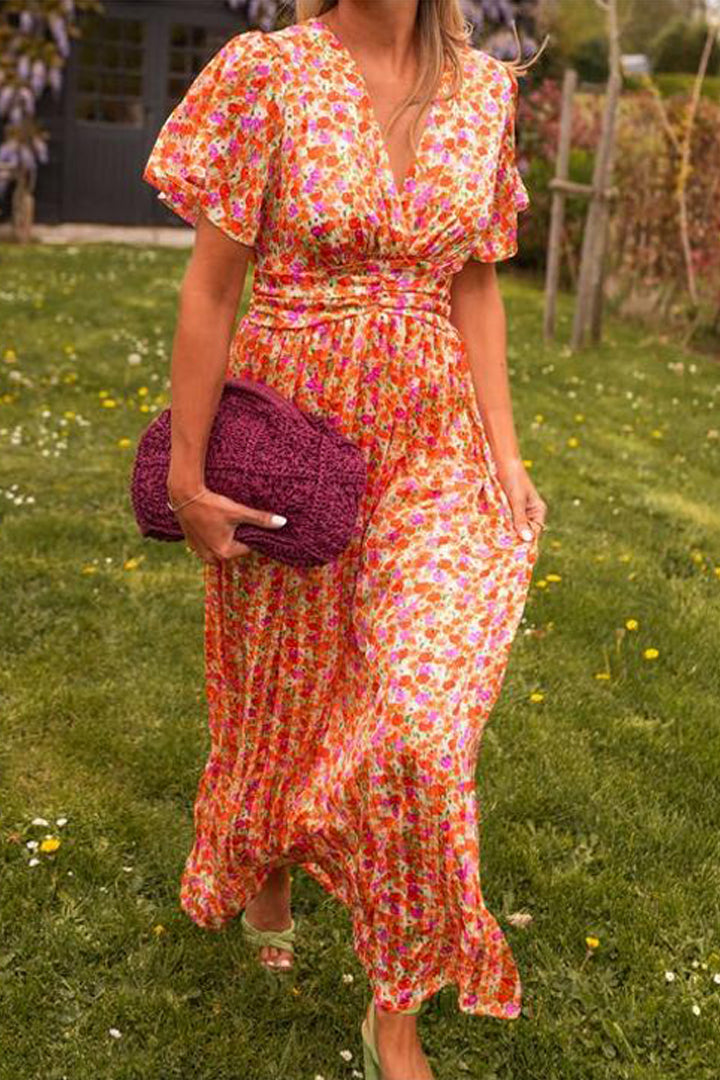 Natalie | Stylowa, wzorzysta sukienka maxi