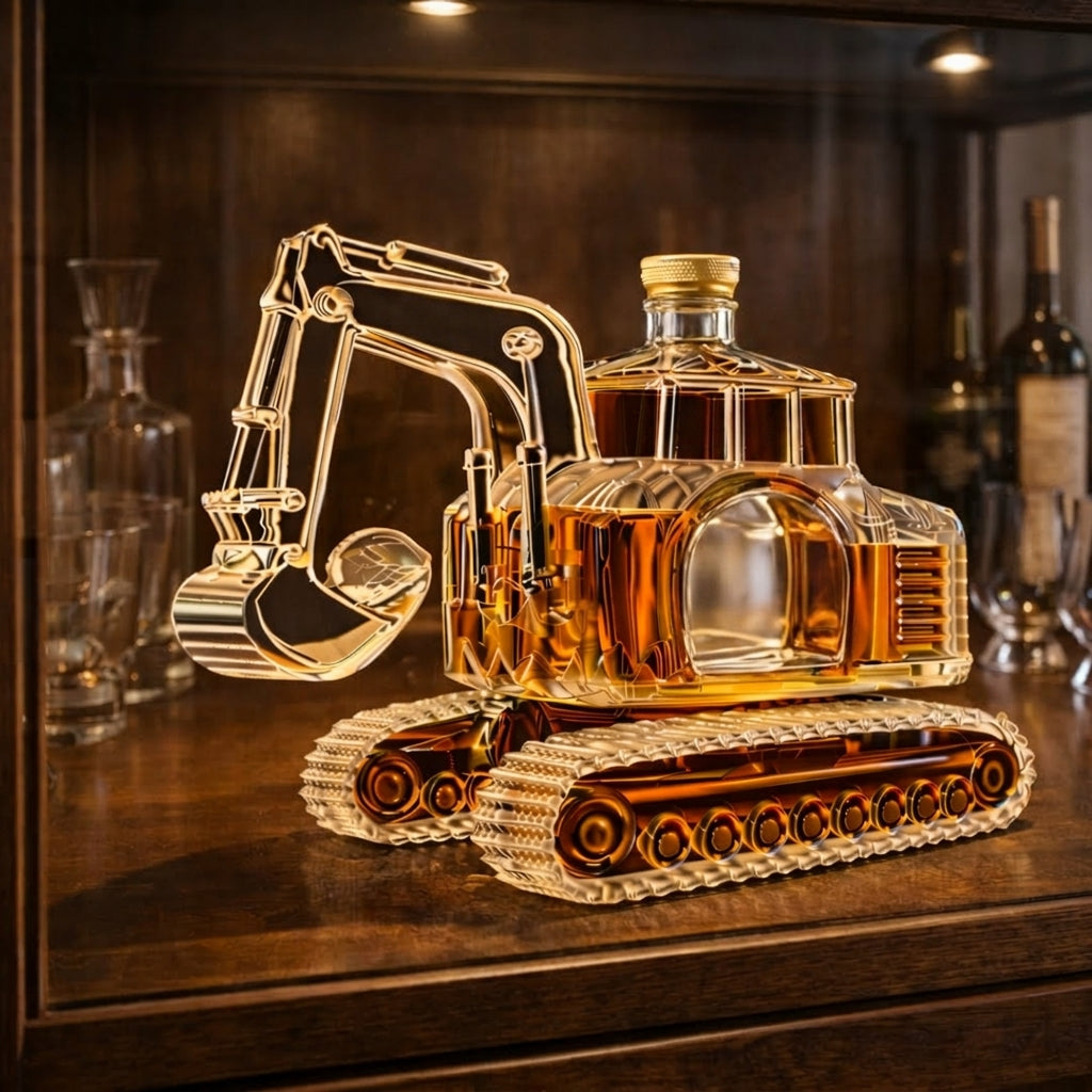 Karafka Koparka do Whisky – Prezent dla Operatora i Budowlańca