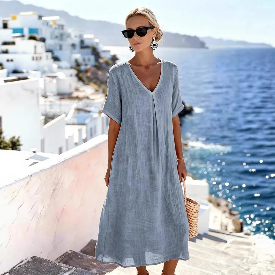 Wrenley™ Swobodna Sukienka Maxi