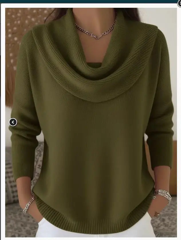 Ruby™ | Sweter z miękkim kołnierzem