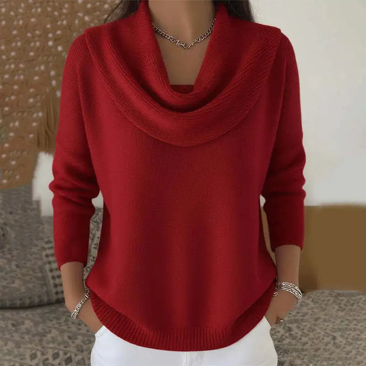 Ruby™ | Sweter z miękkim kołnierzem