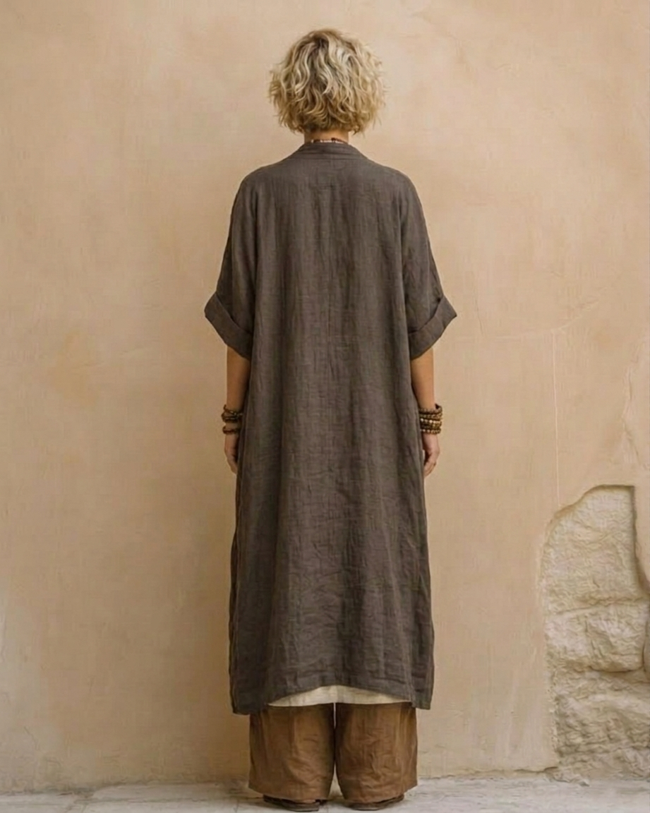 Florentyna | Boho komplet z haftowaną tuniką