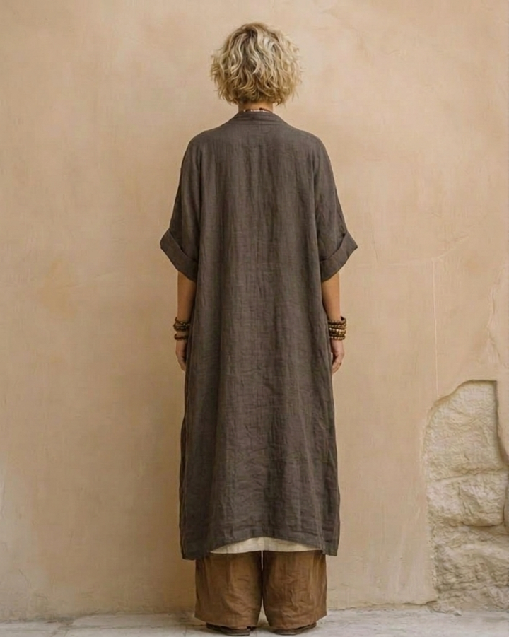 Florentyna | Boho komplet z haftowaną tuniką