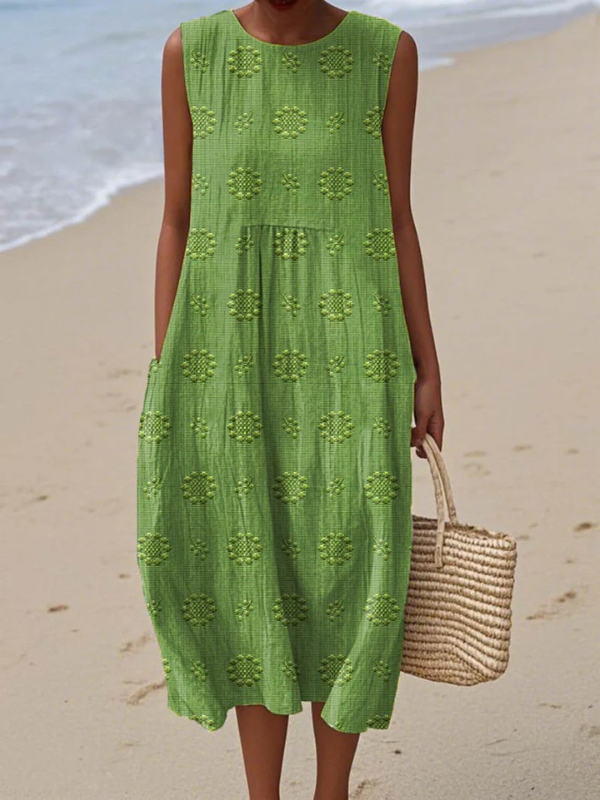 Audrey | Midi Dress with Patterns