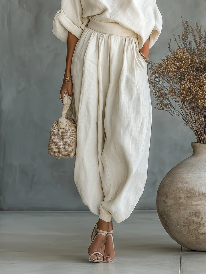 Ariadna™ | Dwuczęściowy zestaw z dekoltem typu off-the-shoulder