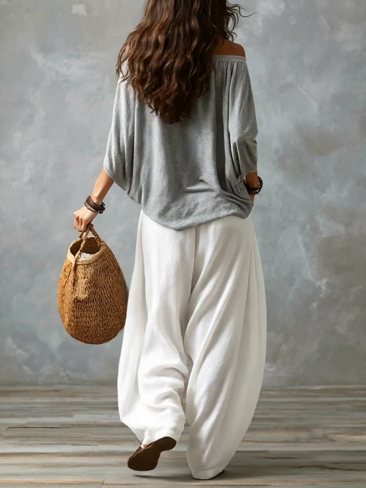 Izabela | Boho komplet z luźną bluzką
