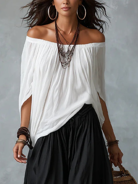 Izabela | Boho komplet z luźną bluzką