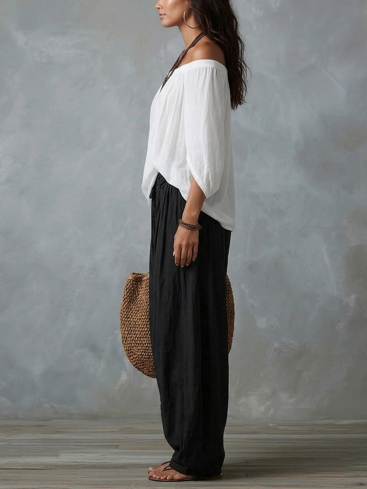 Izabela | Boho komplet z luźną bluzką