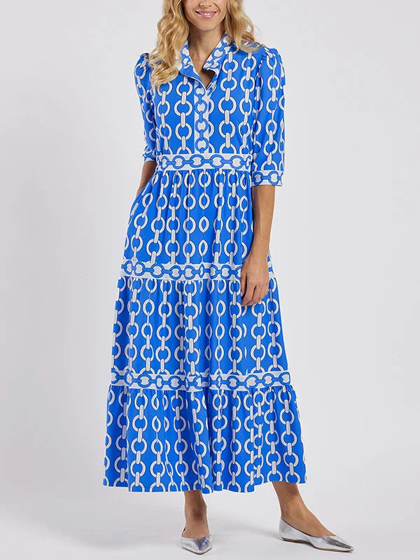 HAZEL | Midi Dress with Chain Design