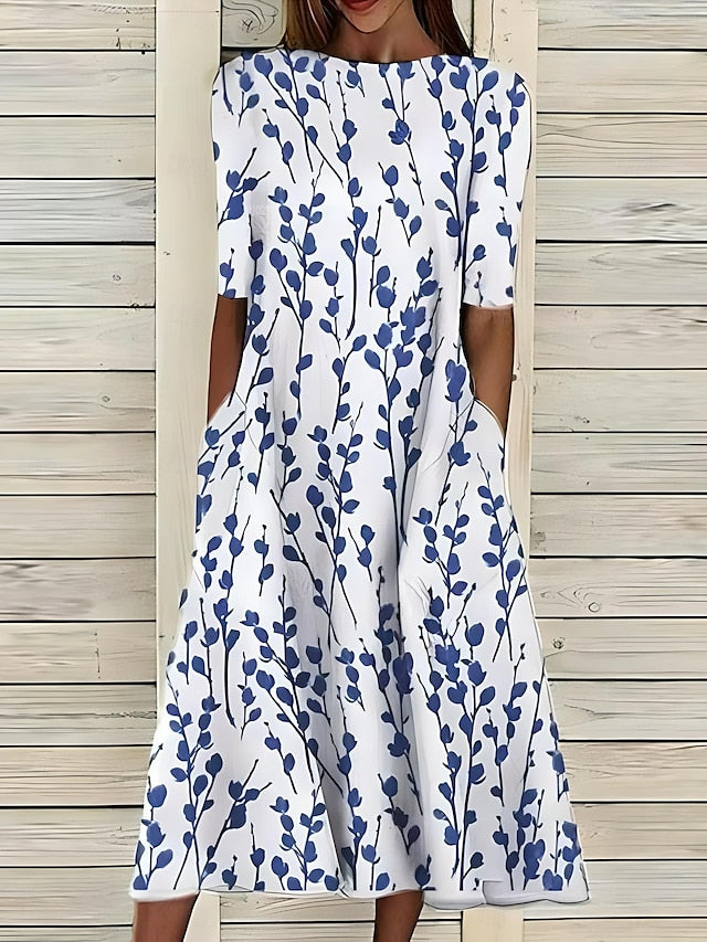 Caitriona™ Sukienka Maxi Coastal Bloom