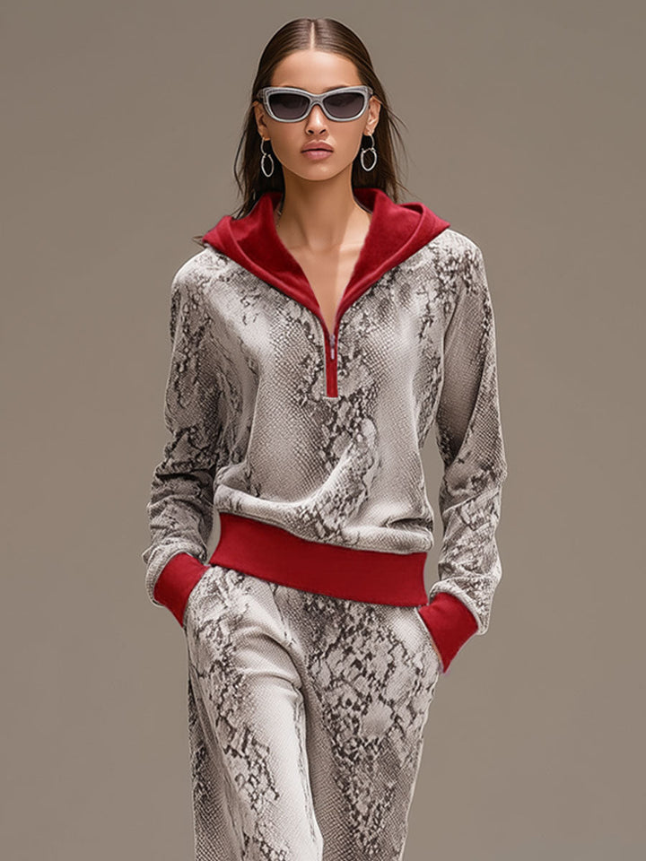 Tamara – welurowy dres sportowy
