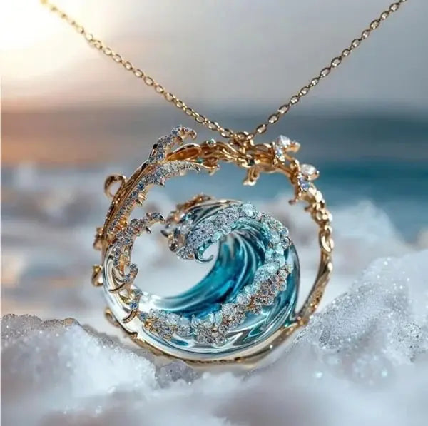 Naszyjnik z wisiorkiem 'Obietnica Oceanu'