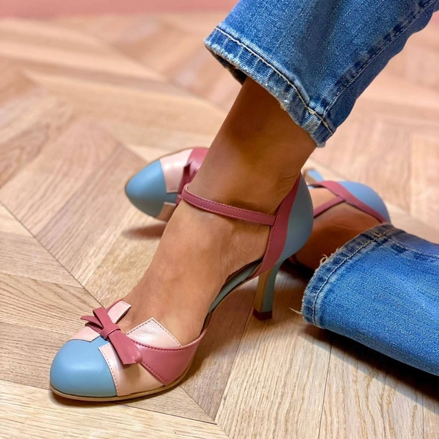 Laluna | Sandały z Eleganckim Obcasem