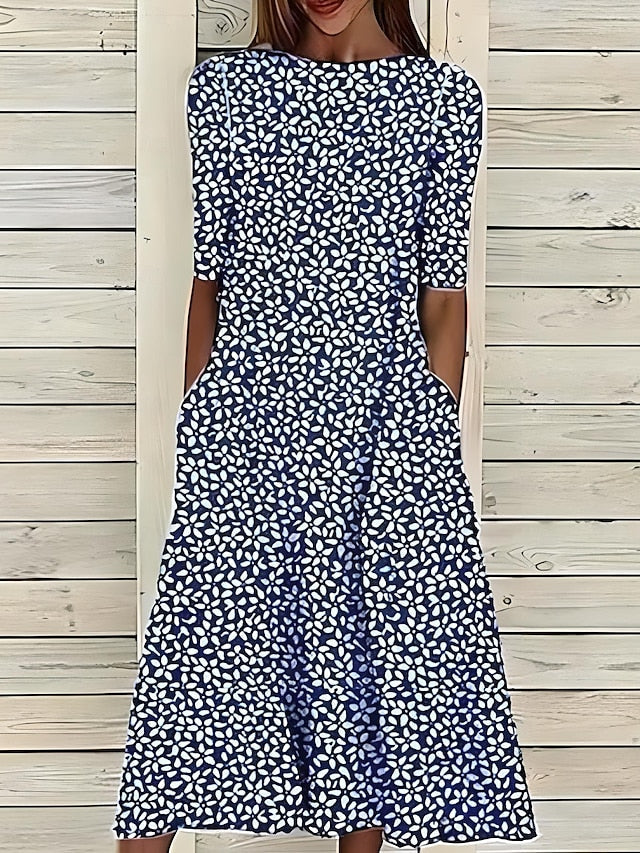 Caitriona™ Sukienka Maxi Coastal Bloom
